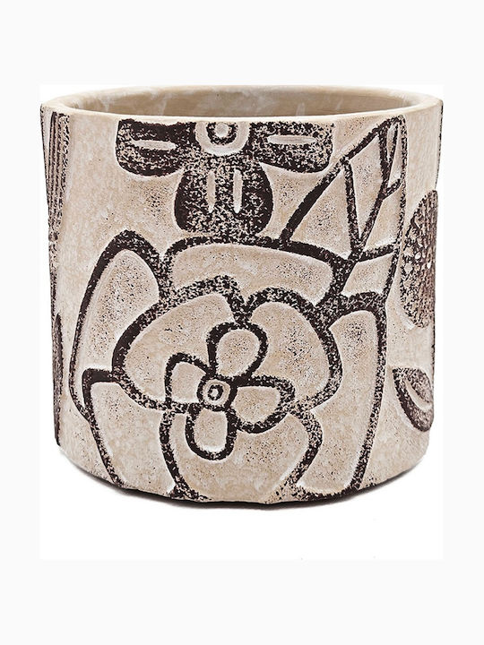 Artekko Cement Planter Concrete Beige 11x11x10cm.