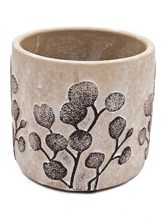 Artekko Cement Planter Concrete Beige 11x11x10cm.