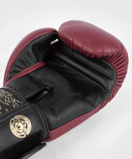 Venum Boxhandschuhe Leder für Kampf Rot