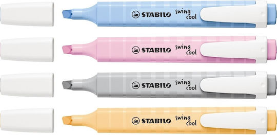 Stabilo Swing Cool Pastel Маркери за Подчертаване Пастелни 4 цвята 4бр