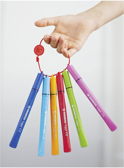 Stabilo Μαρκαδόροι Cappi St168/24-4 1mm Σετ 24 χρώματα
