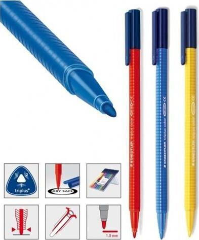 Staedtler Triplus Маркери за Рисуване 1мм Сини 10бр