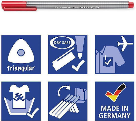 Staedtler Μαρκαδόροι Σχεδίου Μαύροι 0.3mm Σετ 60τμχ