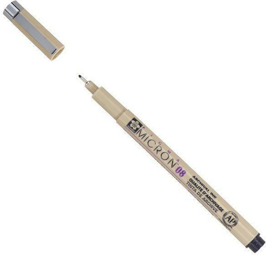 Sakura Pigma Micron 08 Маркер за Рисуване 0.5мм Черен