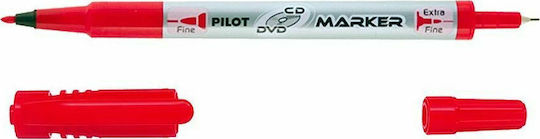 Pilot Marker Pen Μαρκαδόρος για CD/DVD Red 2mm