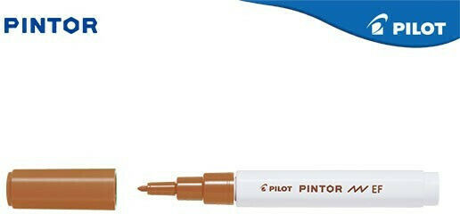 Pilot Pintor Extra Fine Маркери за Рисуване 0.7мм Brown 6бр