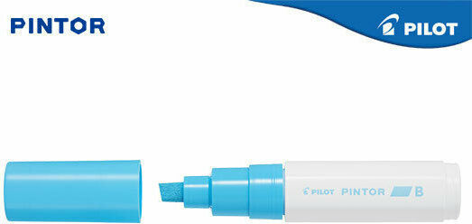 Pilot Pintor Broad Маркери за Рисуване 8мм Pastel Blue 6бр