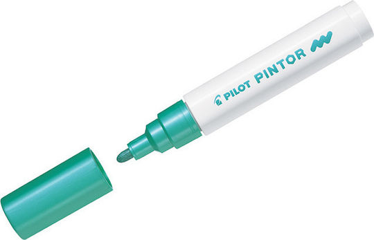 Pilot Pintor Medium Маркери за Рисуване 1.4мм Metallic Green 6бр