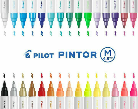 Pilot Pintor Medium Zeichenmarker 1.4mm Pastel Purple 6Stück