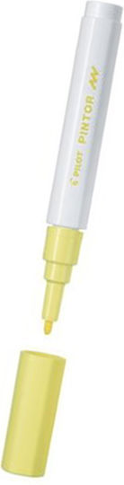 Pilot Pintor F Перманентни Маркери 2.8мм Yellow Pastel 6бр