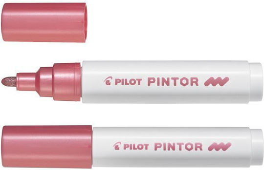 Pilot Pintor M Перманентни Маркери 4.5мм Metallic Pink 6бр