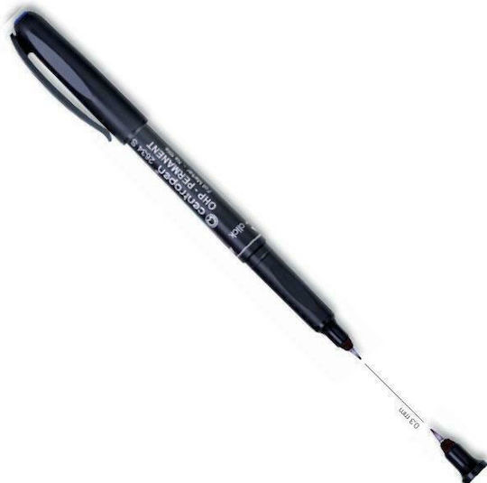Centropen 2634 Μαρκαδόροι Διαφανειών Μαύροι 0.3mm Σετ 10τμχ