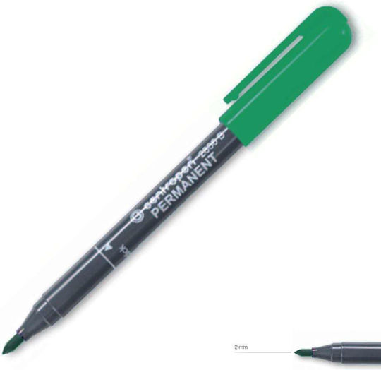 Centropen Ανεξίτηλοι Μαρκαδόροι Green 2mm Σετ 10τμχ
