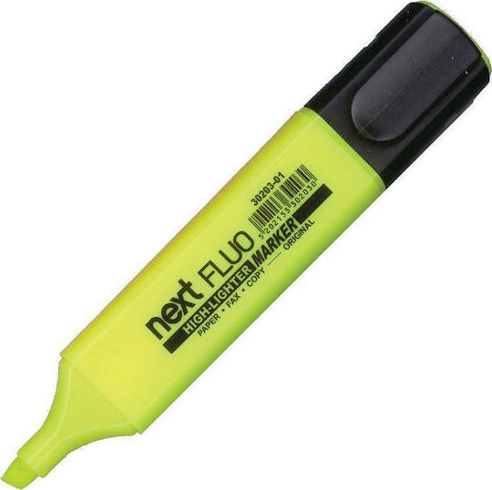 Next Fluo Μαρκαδόροι Υπογράμμισης Κίτρινοι 5mm Σετ 10τμχ