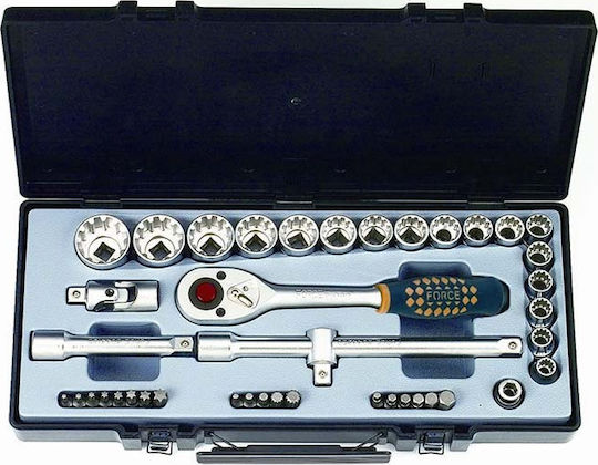 Force Spline Set Ratchet 1\2" 42pcs 4422Q