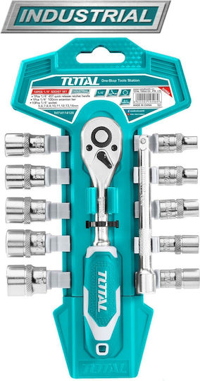 Total Set Ratchet 1\4" 10pcs