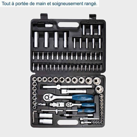 Scheppach Set Ratchet 1\2" & 1\4" 95pcs