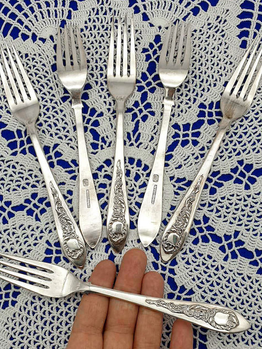 Savvas Design Silberne Gabeln 6 Stück 16cm Pir00012