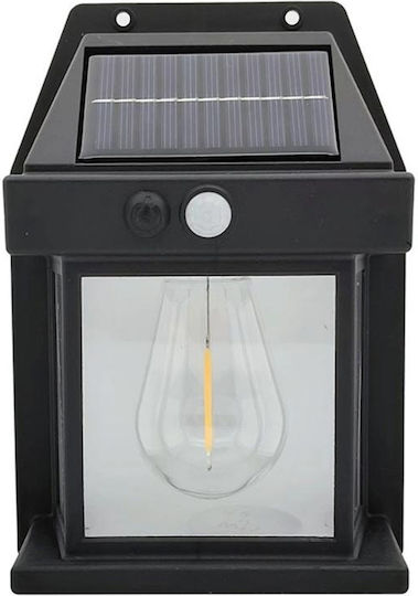Set of 4 x Solar Wall Lamps 2W 600lm Waterproof IP65 for Garden or Home Black