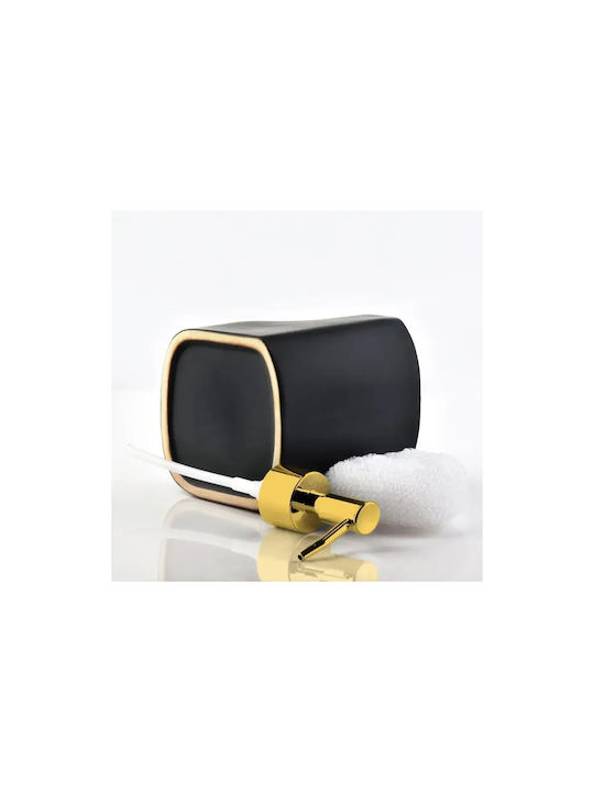 Vilde Dispenser Kitchen Ceramic with Sponge Holder Black 400ml