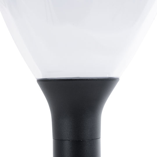 GloboStar Ηλιακό Φωτιστικό Δαπέδου Φανάρι 10W 180lm Ψυχρό Λευκό 6000K με Φωτοκύτταρο IP65