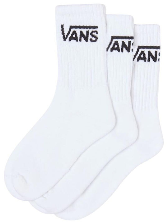 Vans Classic Crew Дамски Чорапи Бели 3Пакет Vans Classic Crew Дамски Чорапи Бели 3Пакет