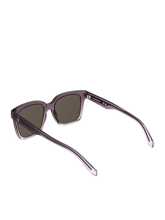 Calvin Klein Unisex Sunglasses with Purple Plastic Frame and Brown Lens CKJ25624S 665