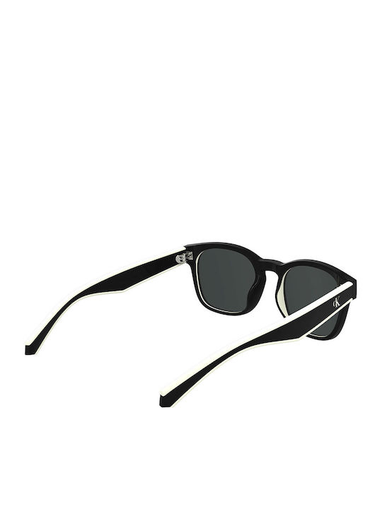 Calvin Klein Unisex Ochelari de soare cu Negru Cadru și Negru Lentilă CKJ25300S 001
