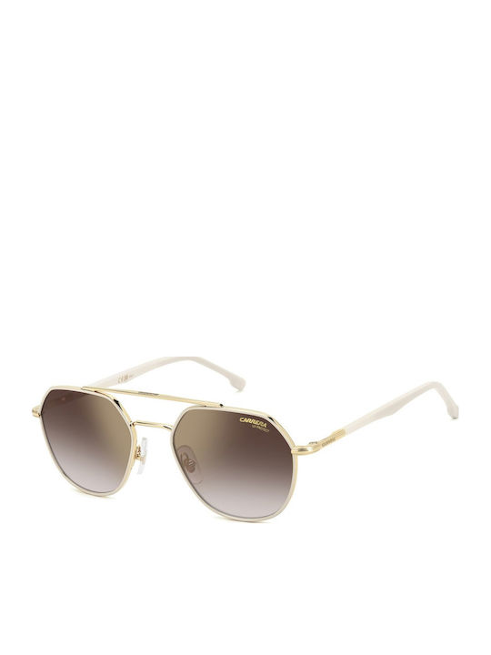 Carrera Unisex Sunglasses with Gold Metallic Frame and Grey Gradient Lens 303/S VVP/YK