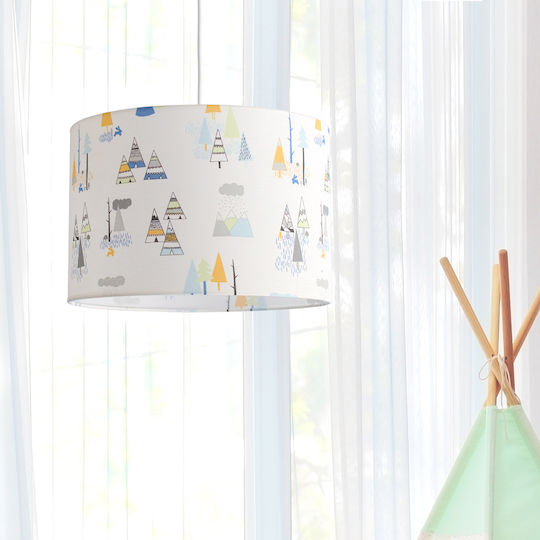 Veis Teepee Einfaches Licht Kinderdeckenleuchte Deckenleuchte 15W mit Fassung E27 Weiß 35x24cm