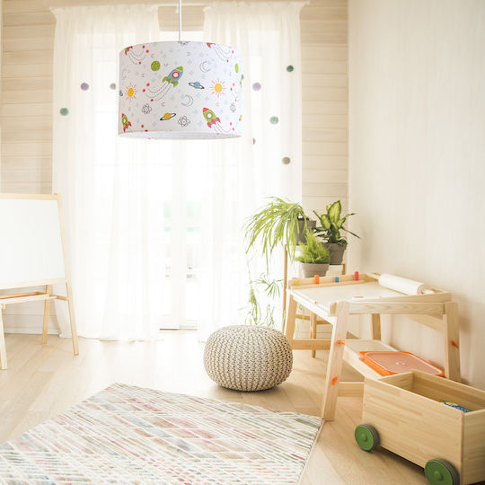 Veis Einfaches Licht Kinderdeckenleuchte Deckenleuchte 15W mit Fassung E27 Weiß 35x24cm