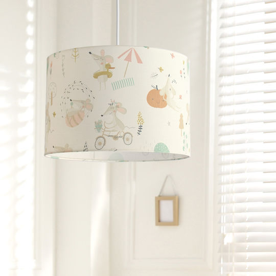 Veis Einfaches Licht Kinderdeckenleuchte Deckenleuchte 15W mit Fassung E27 Beige 35x24cm