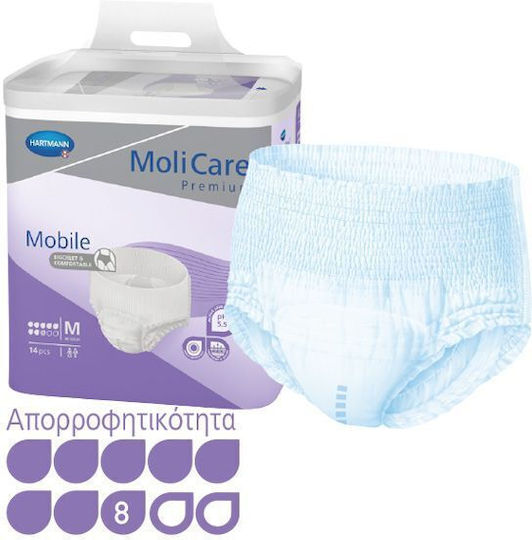 Hartmann Molicare Premium Mobile Super Incontinence Underwear Small 14pcs