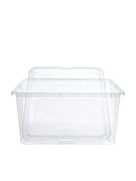 Vilde Vilde Kunststoff Aufbewahrungsbox mit Deckel Transparent 40x33x20cm
