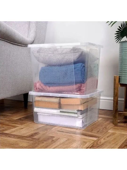 Vilde Vilde Kunststoff Aufbewahrungsbox mit Deckel Transparent 40x33x20cm