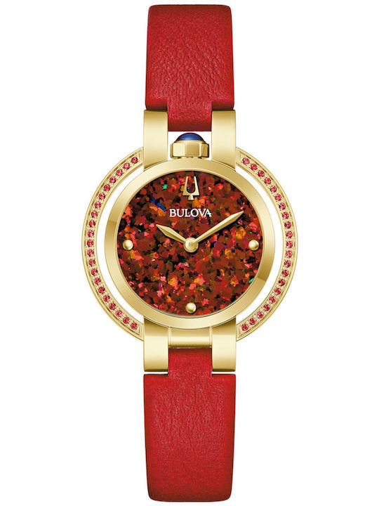 Bulova Ρολόι Μπαταρίας με Δερμάτινο Λουράκι Bulova Ρολόι Μπαταρίας με Δερμάτινο Λουράκι