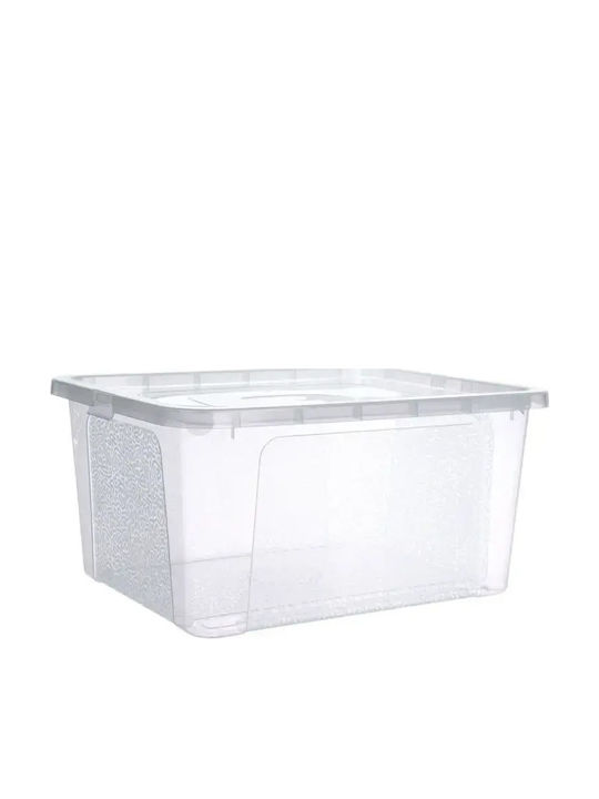 Vilde Vilde Kunststoff Aufbewahrungsbox mit Deckel Transparent 40x33x20cm