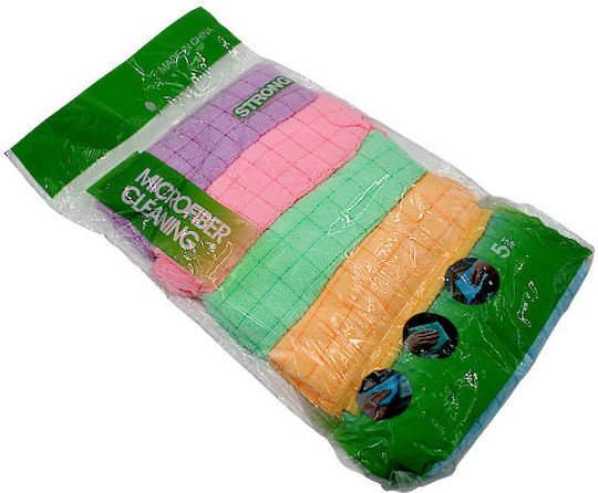Set of 5 Microfiber Dust Cloths 30cm 1kat103