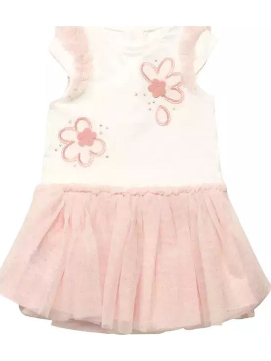 Children's Dress Sleeveless Tulle Pink