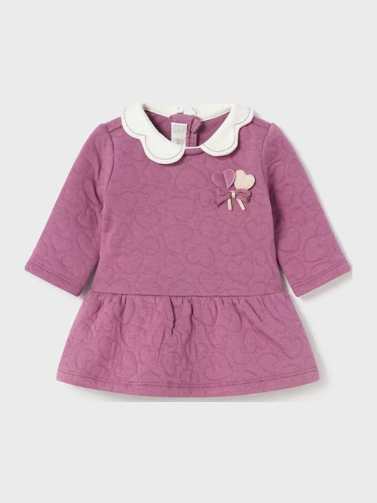 Rochite Fete Mânecă Lungă Catifea Set Cu Accesorii Violet