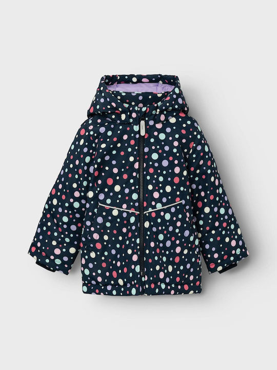 Kids' Casual Jacket Short with Hood Dark Blue