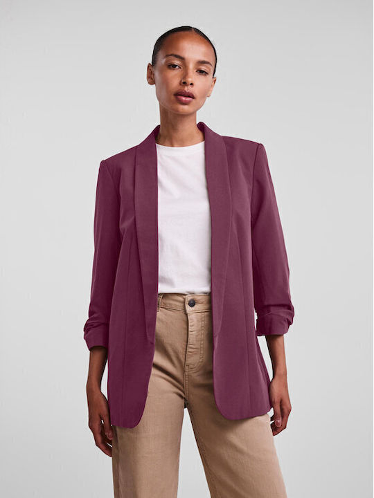 Pieces Blazer pentru femei Sacou BORDO