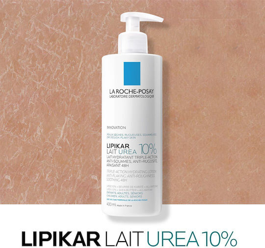 La Roche Posay Lipikar Urea 10% Moisturizing Lotion Body with Urea for Dry/Very Dry & Sensitive Skin 200ml