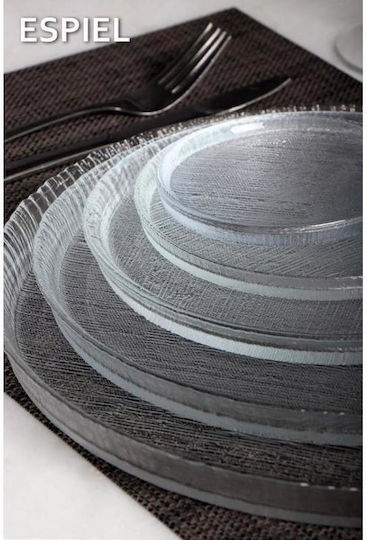 Espiel Lutra Serving Platter Transparent with Diameter 33cm