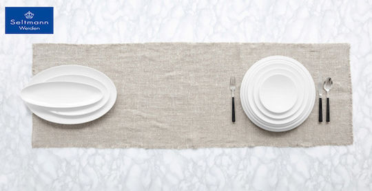 Espiel Seltmann Coup Fine Dining Πιατέλα Σερβιρίσματος Οβάλ από Πορσελάνη Λευκή 40x25.5εκ. 2τμχ