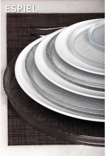 Espiel Lutra Serving Platter Transparent with Diameter 33cm