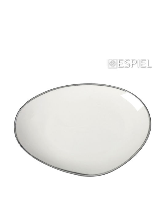 Espiel Nautica Serving Platter Oval made of Porcelain White 36x24.5cm