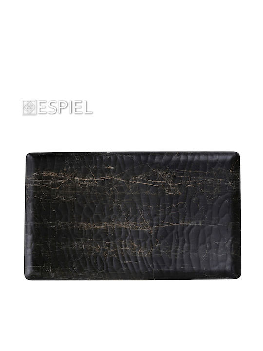 Espiel Black Wood Serving Platter Rectangular Black 53x32.5cm