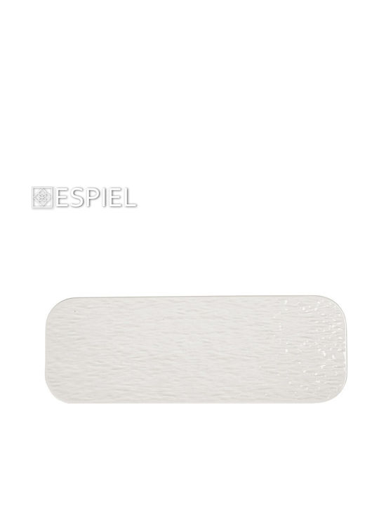 Espiel Siders Serving Platter Rectangular made of Porcelain White 30.5x10.8cm