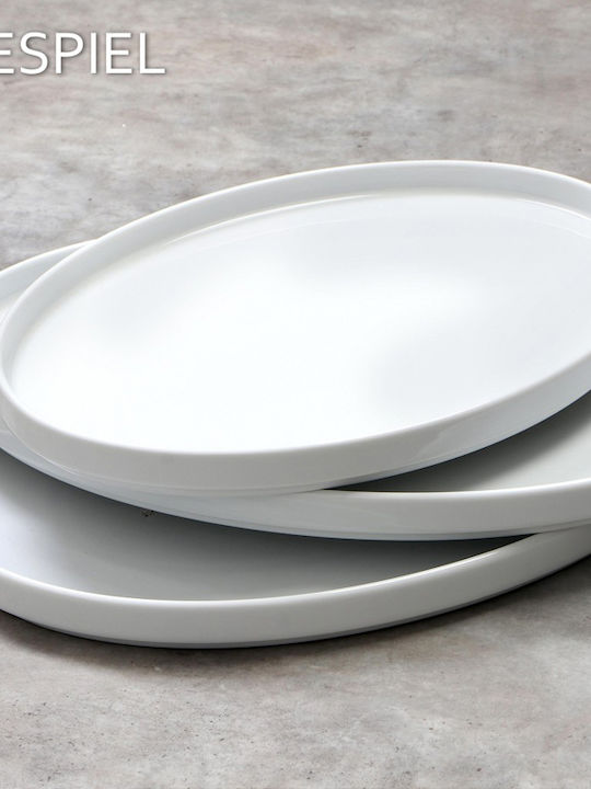 Seltmann Serving Platter Oval made of Porcelain White 36x26cm